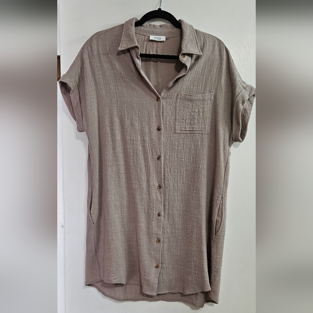 Perfect summer shirtdress size small - Picture 2 of 6